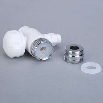 a small white bottle and some small screws