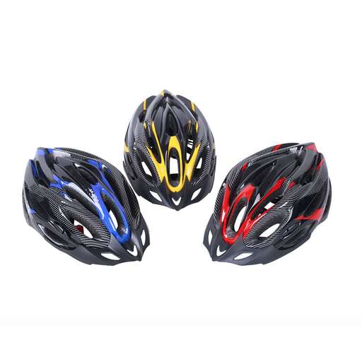 the helmet is made of plastic.