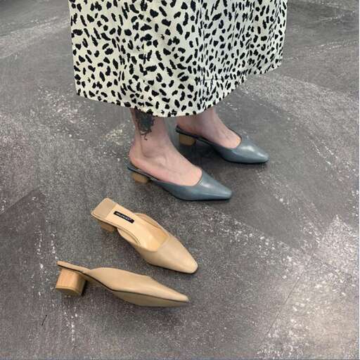 the shoes are made from recycled leather.