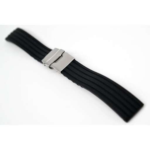 the strap is made of leather and is made of % recycled plastic.