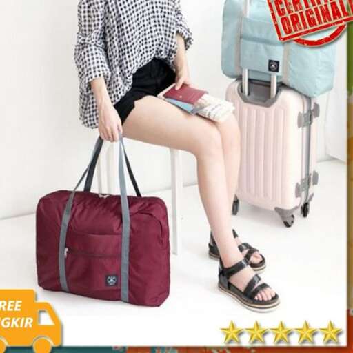 a woman with a suitcase and a suitcase.