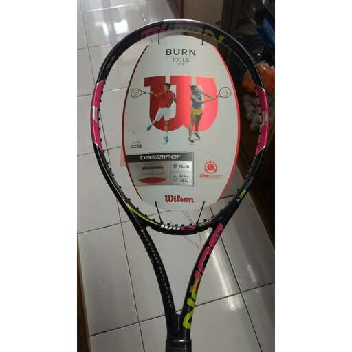 a tennis racket with a picture of a person