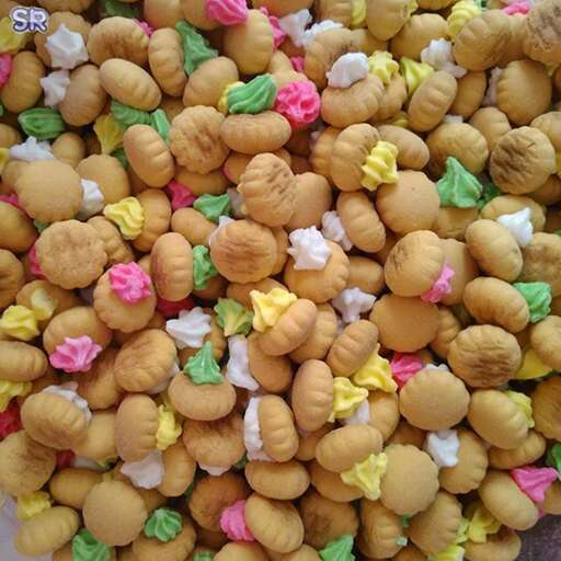 a large pile of sweet treats