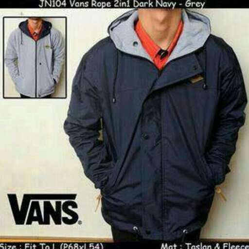 the jacket is a hoodie that is worn by a male model.