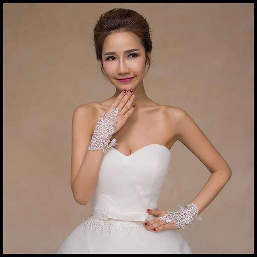 a bride in a white dress