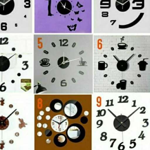 a set of clocks with different time zones.
