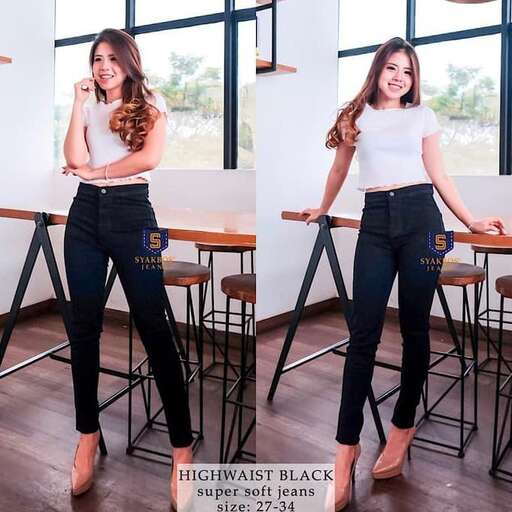 black jeans with a white top
