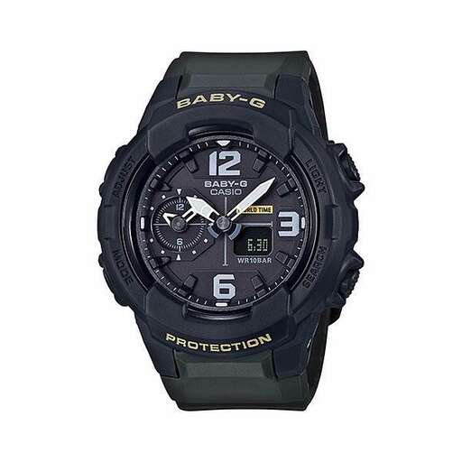 black watch with a black dial