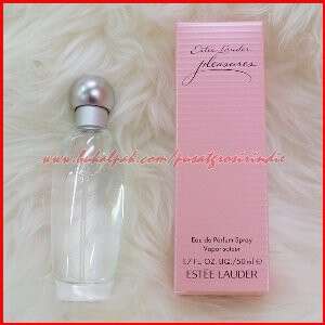 perfume bottle in pink