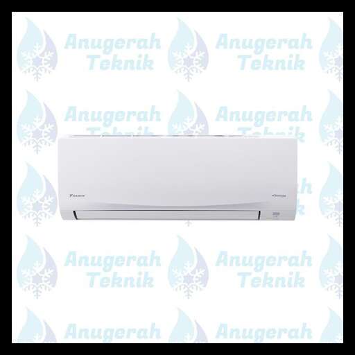 a white air conditioning unit with a blue background
