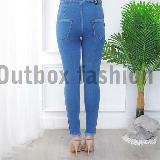 jeans with a touch of green