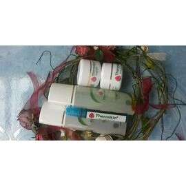 a basket of medicine and medicine on a table