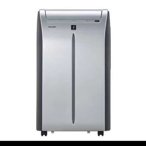 a stainless steel refrigerator with a black handle.