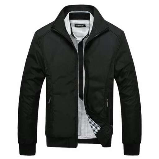 men's jacket with a zipper