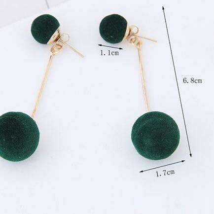 handmade by me.... green glass beads with gold chain.