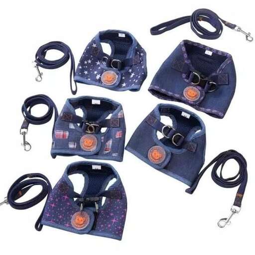 a set of three bags with a black and orange design.