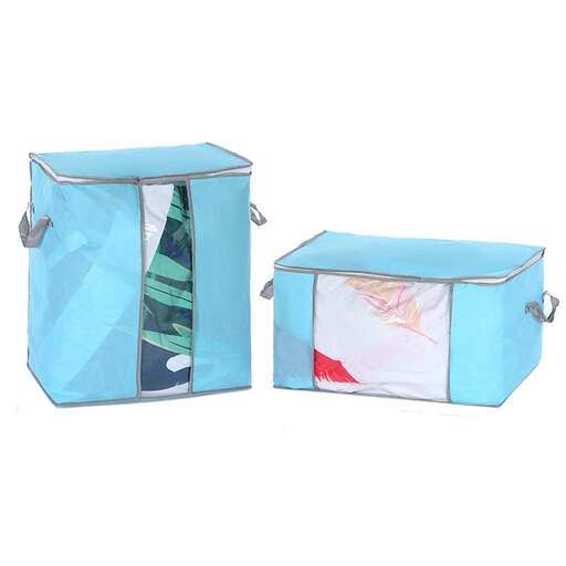 a blue box with a tie inside