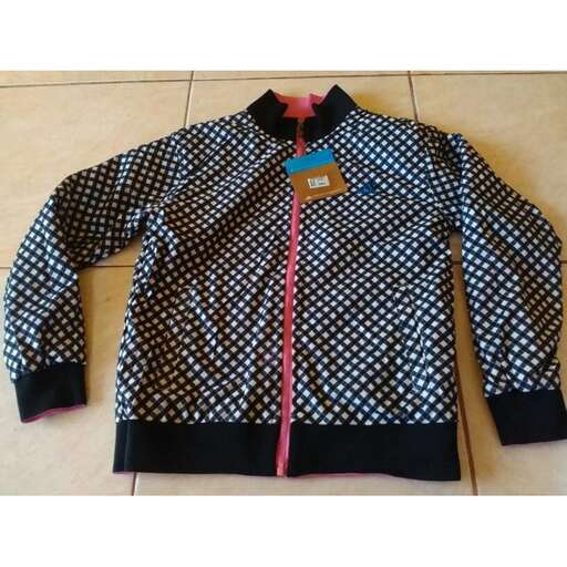 a vintage jacket with a zipper.