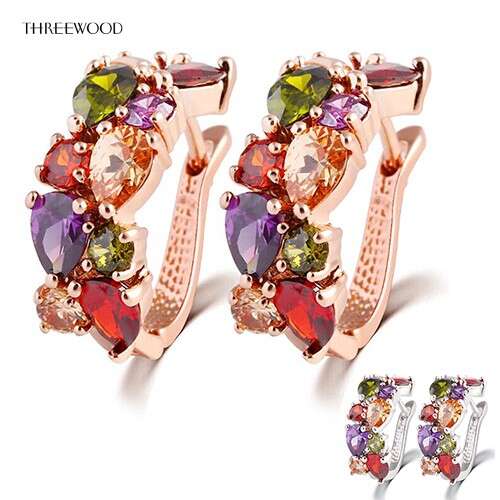 earrings with a floral design
