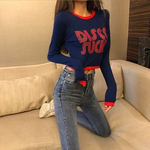 i love the shirt with the red and blue on the bottom.