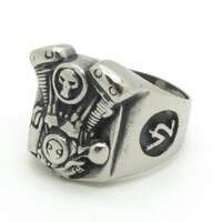 a ring made of sterling silver.