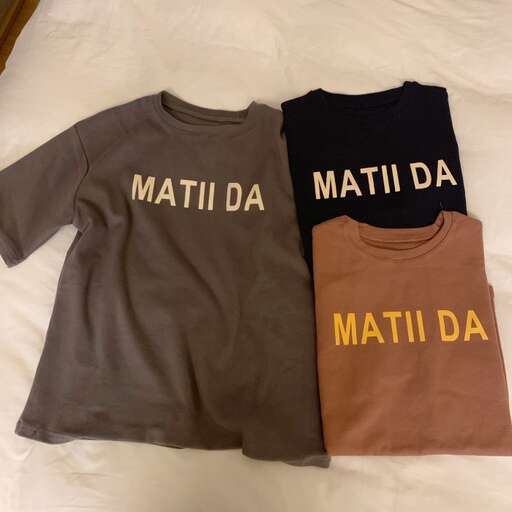 the shirts for the boys
