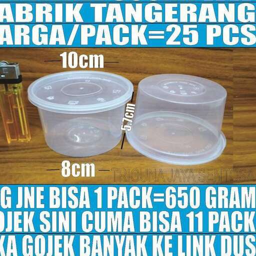 the pack of plastic containers