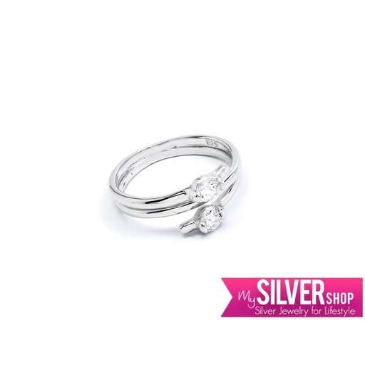 this is a sterling silver ring with a diamond.