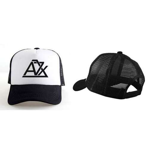 baseball cap with a black cap