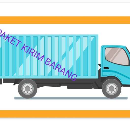 a truck with a trailer for delivery.