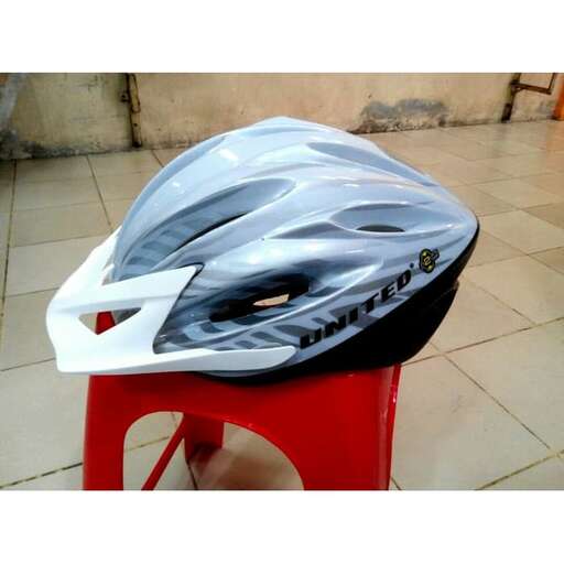 a helmet with a white helmet on it.