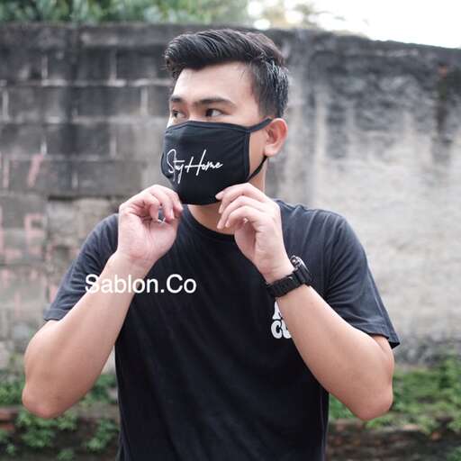 a man with a mask on his face