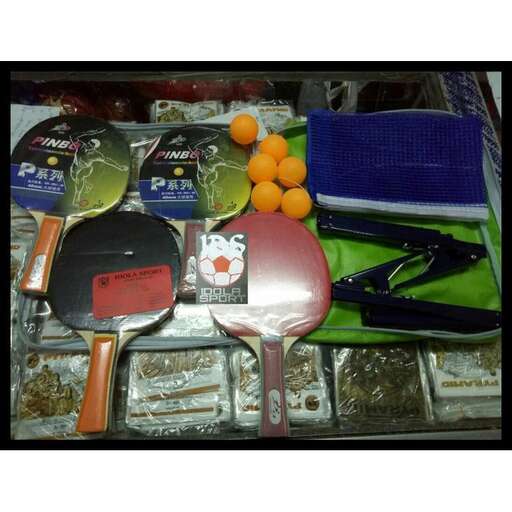 a table with a variety of items on it.