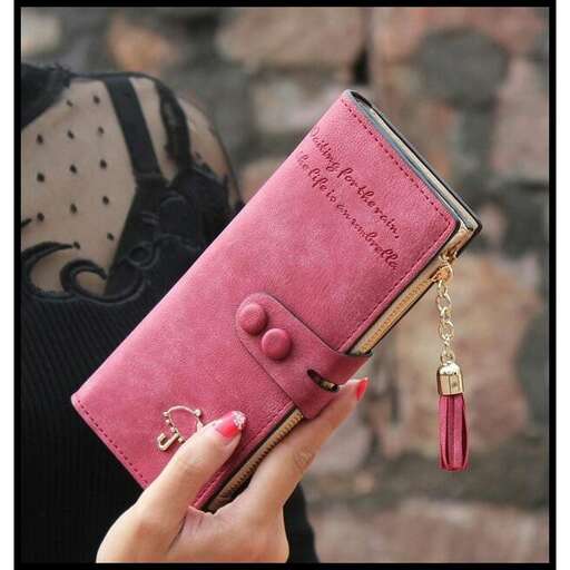 a wallet that is in a bag