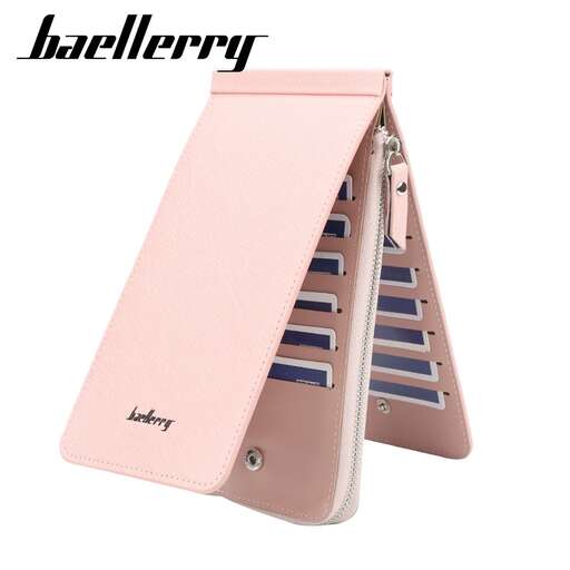 leather wallet with a zipper