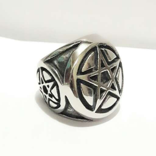 a ring made of sterling silver.