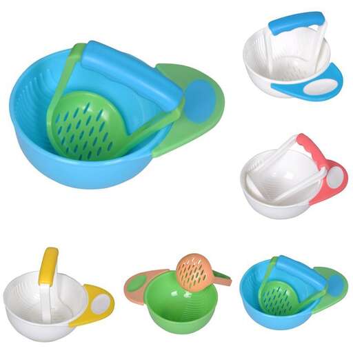 a set of dishes for children.