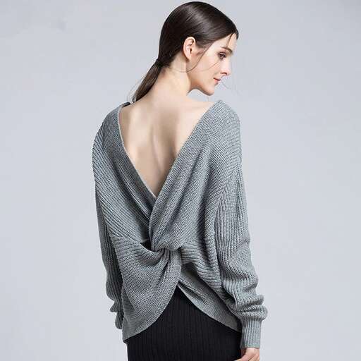 sweater with a v - neck