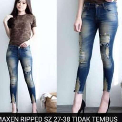 jeans worn by a woman