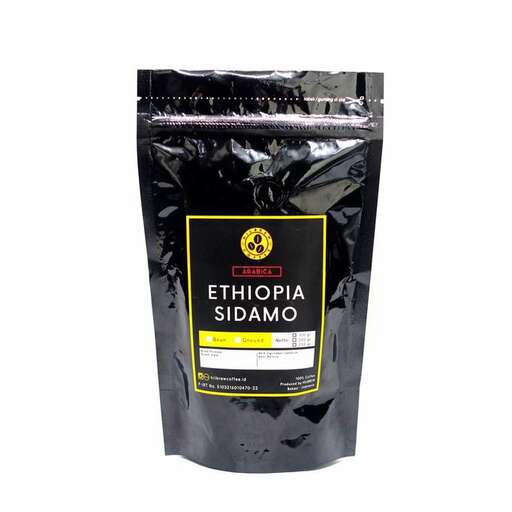 a black bag of black beans