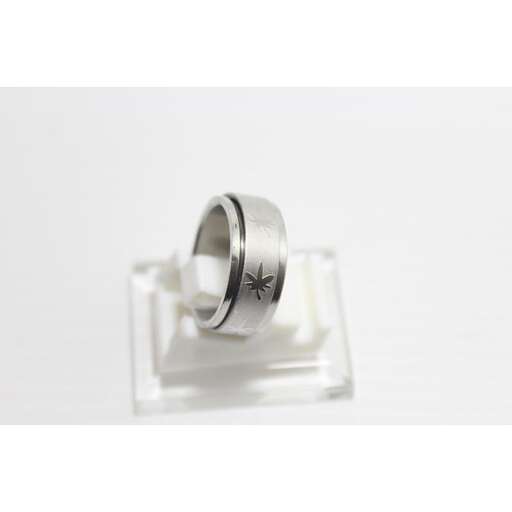 a ring that is made of sterling silver.