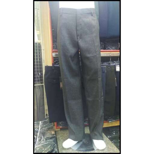 a pair of men's pants standing in a store.