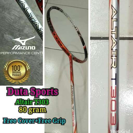 a tennis racket and some other items