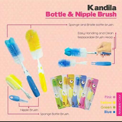 a pink and blue toothbrush with toothpaste and toothpaste.