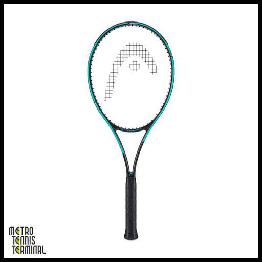 a tennis racket with a face on it.