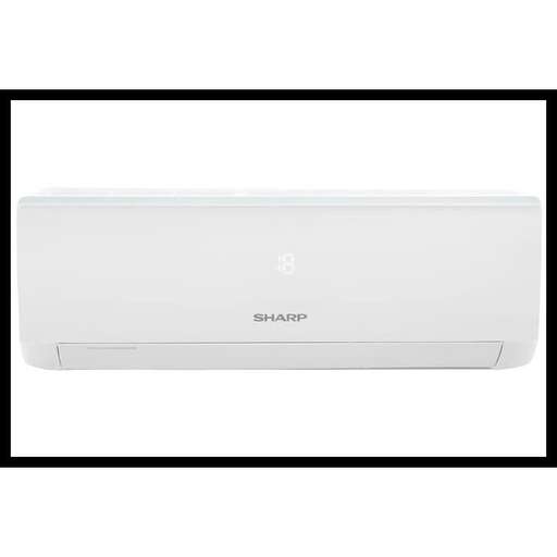 a white air conditioner in a black frame