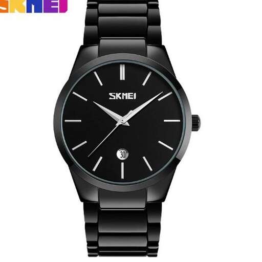 black watch with a black dial.