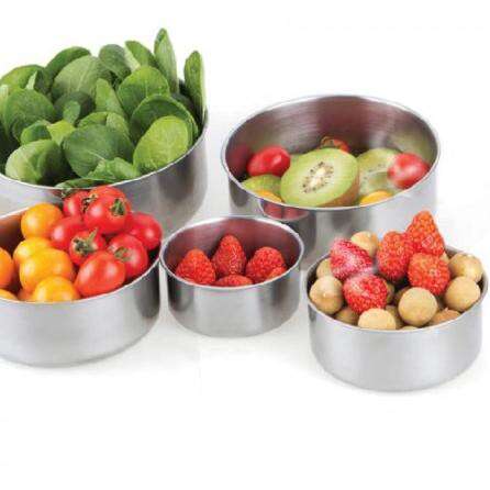 fruit in metal containers