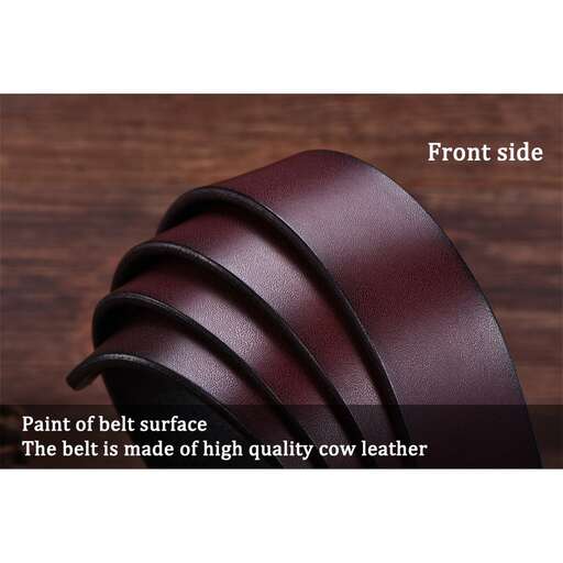paint the bottom side of a leather belt