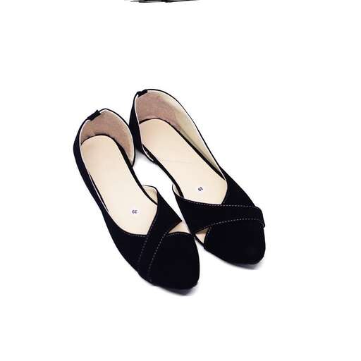a pair of black shoes with a white background.